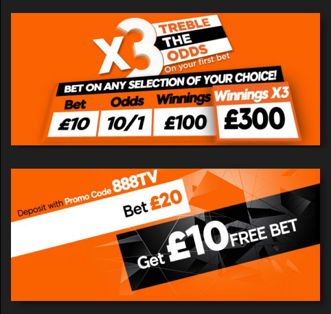Treble Your Winnings with 888 Sport